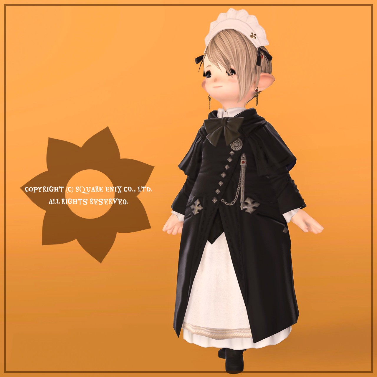 メイドホワイトブリムEXを使ったララフェルのハロウィンミラプリ