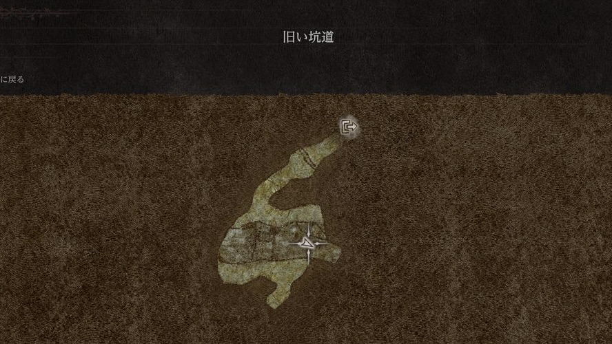 旧い坑道　洞窟内マップ