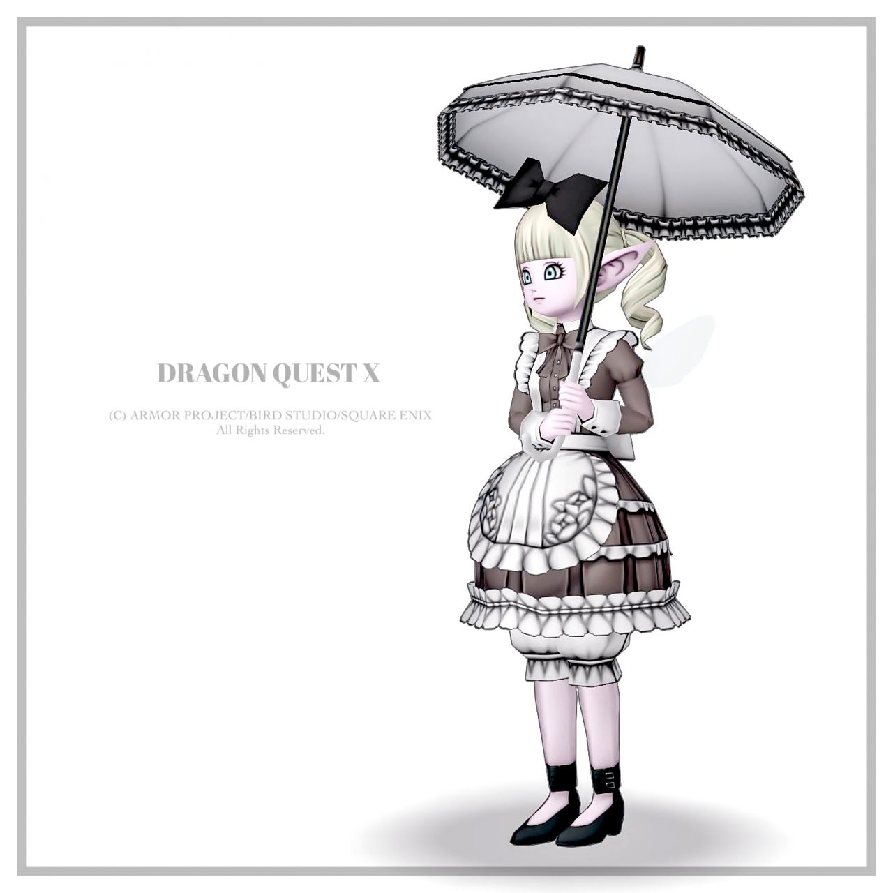 DQ10 ドレスアップ メイドドレス エル子