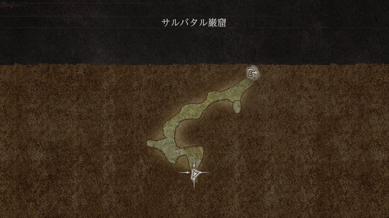 サルバタル巌窟　洞窟内マップ
