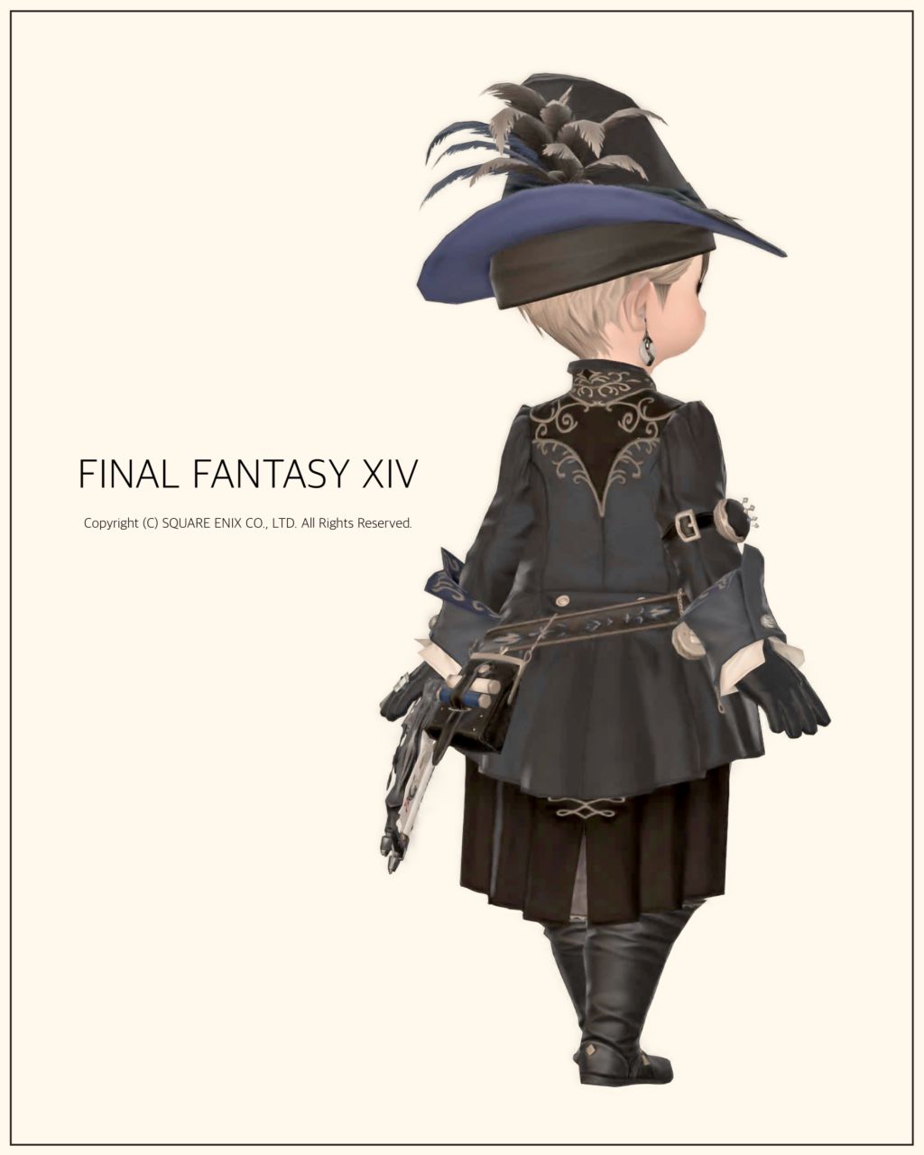 裁縫師Lv90AFボルトソフォスシリーズの後ろ姿