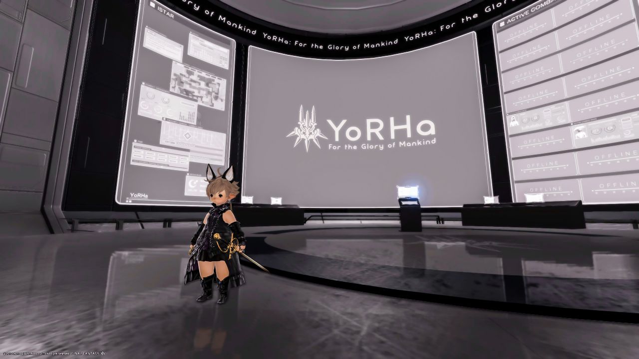 ニーア・オートマタの司令官がいる部屋を再現したFF14のバンカー