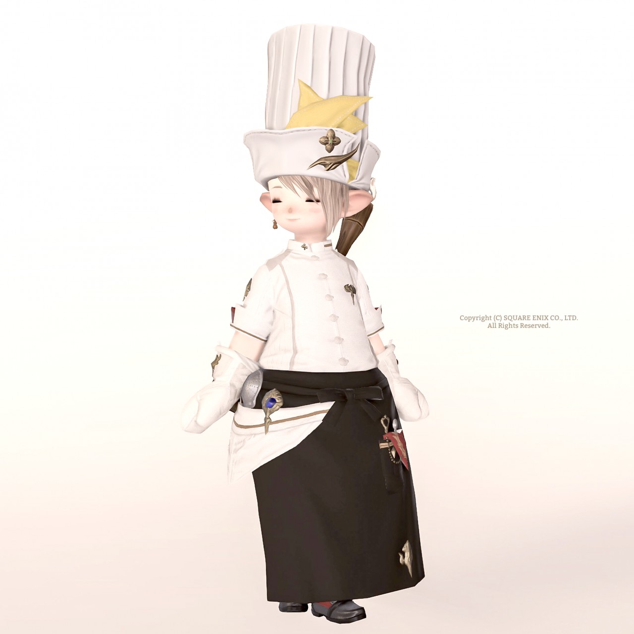 調理師AFガリーキングシリーズを着たララフェル