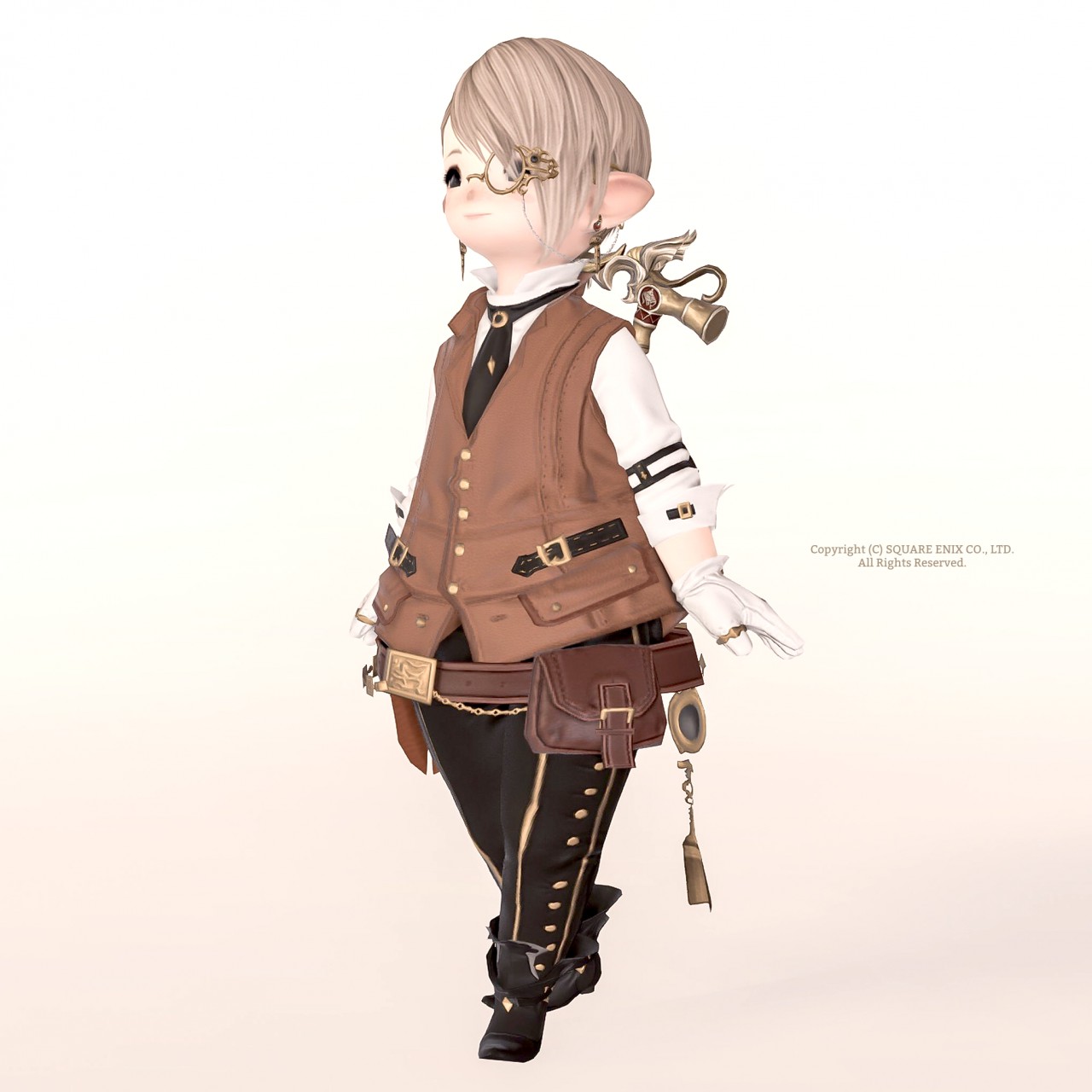 彫金師AFジェムフィーンドシリーズを着たララフェル