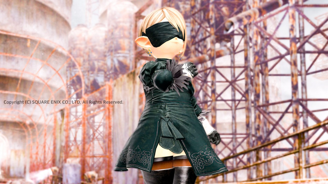 FF14のニーアコラボ装備で撮影したスクリーンショット